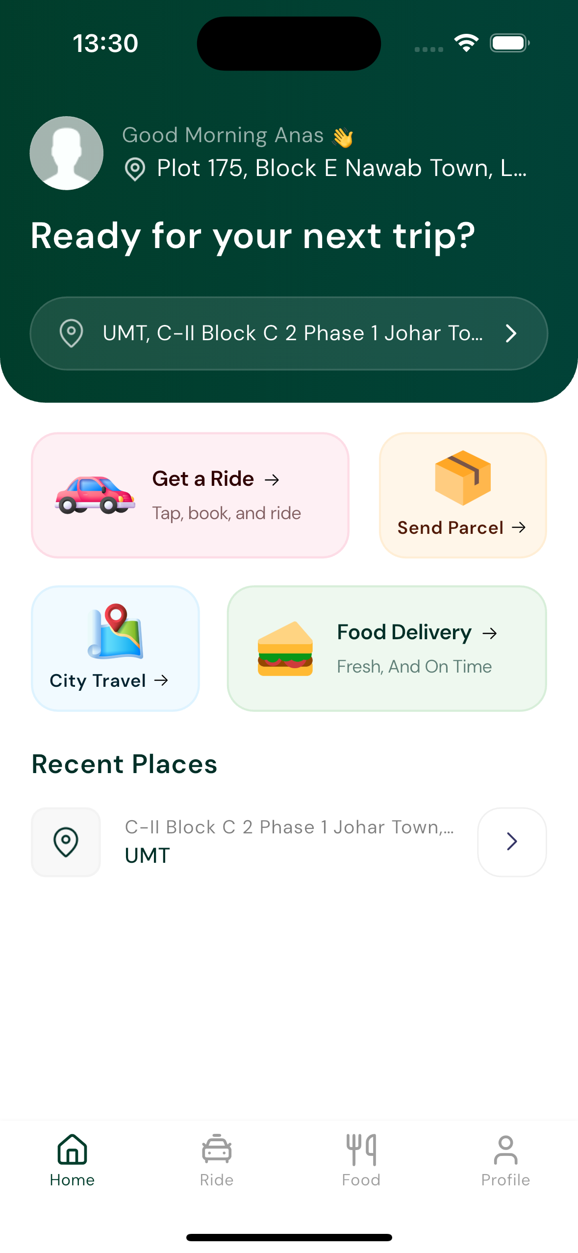 Jaldi Cabs app preview